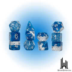 Halfsies Dice: Glitter Edition Blue